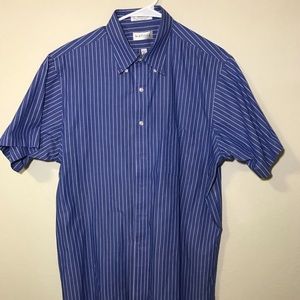 Van Heusen Men’s Short Sleeve Button Up Shirt Larg